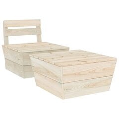 Lauko baldų komplektas, 2 dalių, mediena kaina ir informacija | Lauko baldų komplektai | pigu.lt