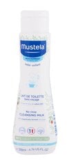 Mustela Bébé No Rinse Cleansing Milk молочко для тела для детей 200 мл цена и информация | Косметика для мам и детей | pigu.lt