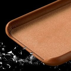 Fusion eco leather dėklas, skirtas Apple iPhone 12 / 12 Pro, rožinis kaina ir informacija | Telefono dėklai | pigu.lt