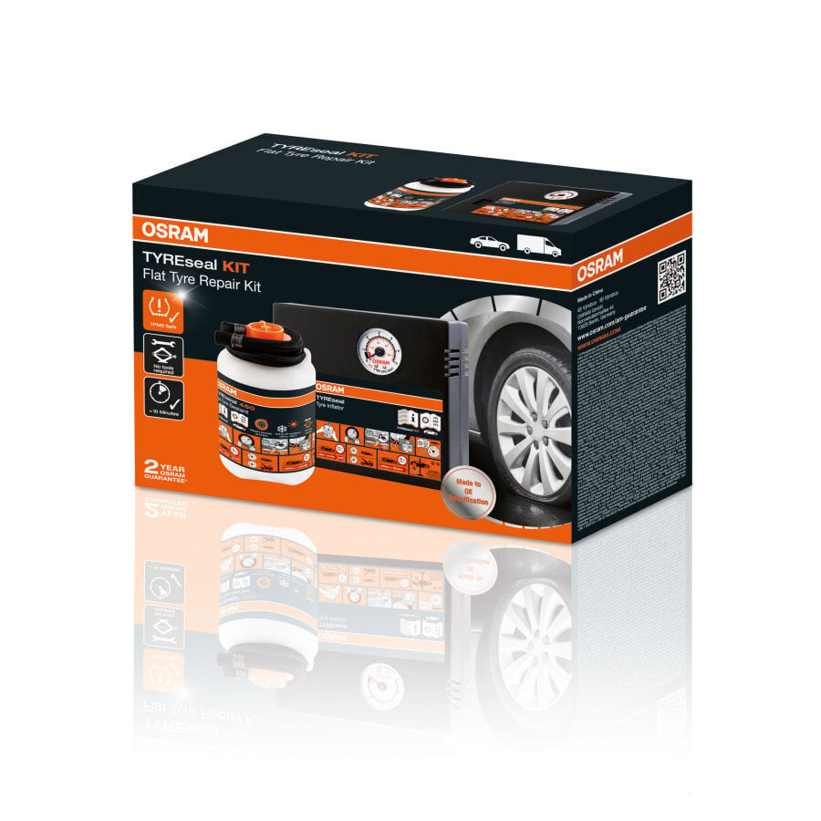 Osram TYREseal KIT OTSK4 automobilinė elektrinė pompa su padangų sandarikliu kaina ir informacija | Auto reikmenys | pigu.lt