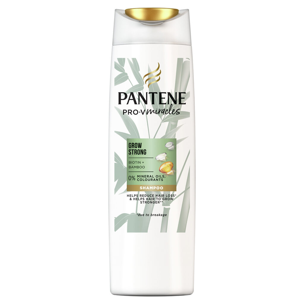 Plaukų augimą skatinantis ir tvirtinantis plaukų šampūnas Pantene Miracles Biotin + Bamboo, 300 ml kaina ir informacija | Šampūnai | pigu.lt
