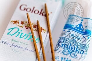 Goloka Divine smilkalų lazdelės, 15g цена и информация | Ароматы для дома | pigu.lt