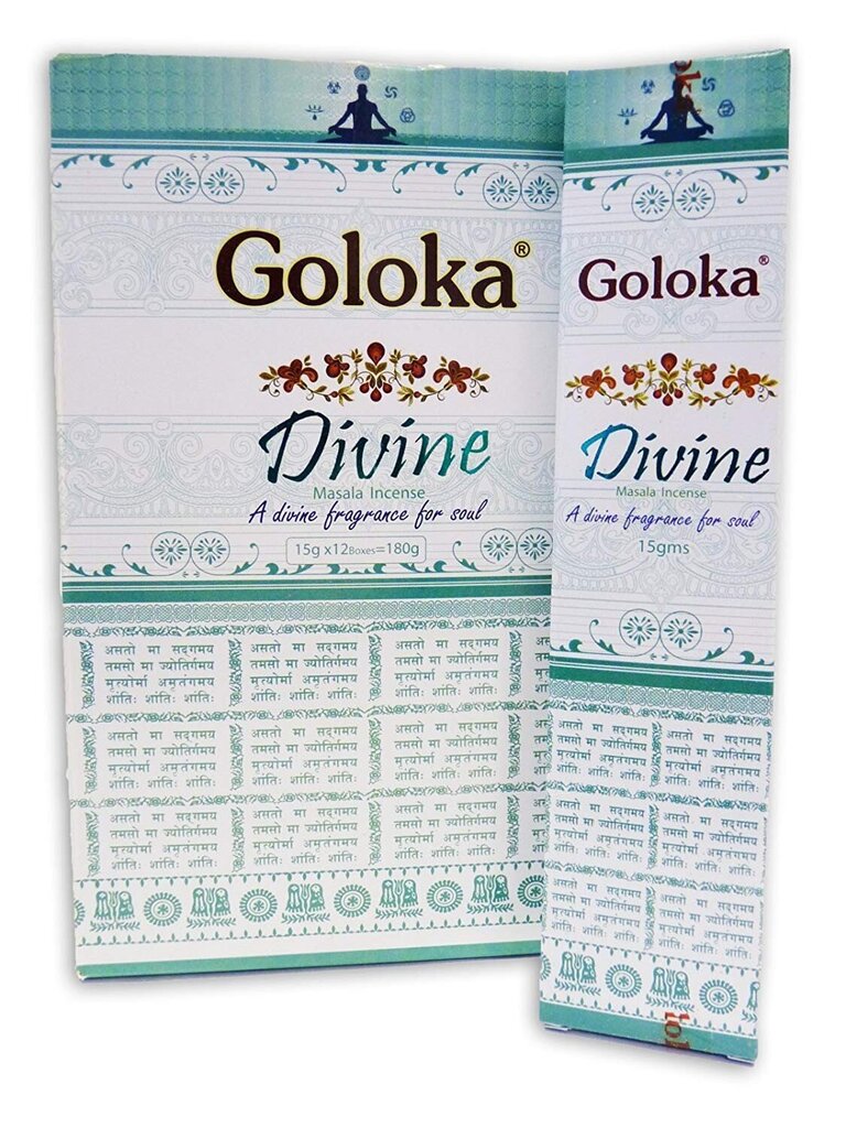 Goloka Divine smilkalų lazdelės, 15g kaina ir informacija | Namų kvapai | pigu.lt