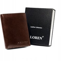 Мужской кошелек из натуральной кожи Loren, коричневый цена и информация | Мужские кошельки | pigu.lt