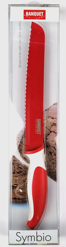 Banquet Symbio duonos peilis, 31.5 cm цена и информация | Peiliai ir jų priedai | pigu.lt