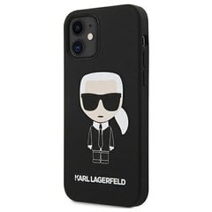 Karl Lagerfeld KLHCP12SSLFKBK skirtas iPhone 12 mini 5,4 ", juodas kaina ir informacija | Telefono dėklai | pigu.lt