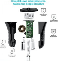 Kroviklis CHOETECH 2xUSB A, 36W, QC3.0 kaina ir informacija | Krovikliai telefonams | pigu.lt