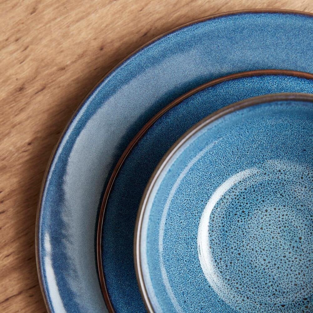 Desertinė lėkštė, 19.5 cm, mėlyna kaina ir informacija | Indai, lėkštės, pietų servizai | pigu.lt