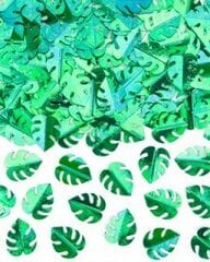 Конфетти глянцевые Листья, зеленые цена и информация | Праздничные декорации | pigu.lt