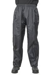 Дождевые штаны мужские Trespass Qikpac, черные цена и информация | Мужские брюки | pigu.lt