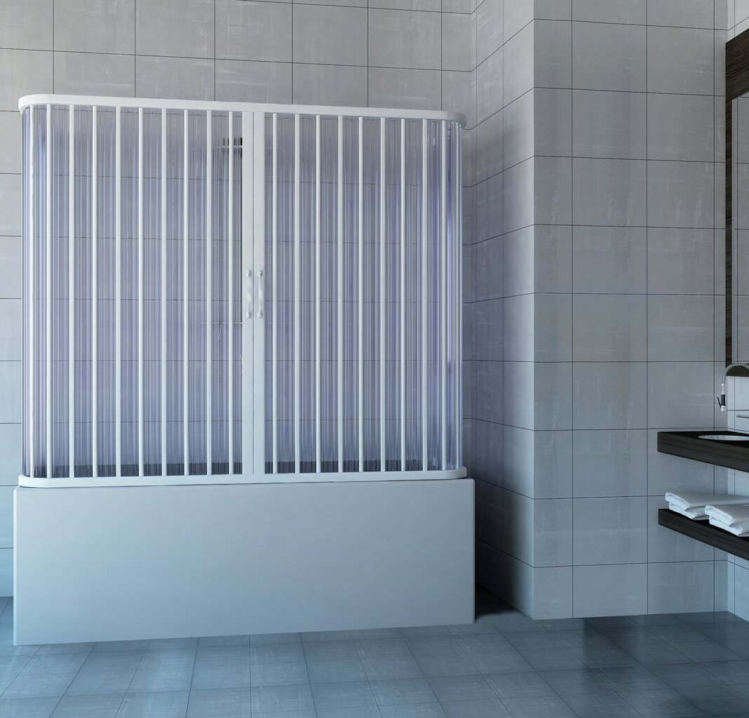 Dvipusė dušo sienelė voniai Astra kaina ir informacija | Dušo durys ir sienelės | pigu.lt