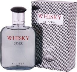 Туалетная вода Evaflor Whisky Silver For Men EDT для мужчин, 100 мл kaina ir informacija | Мужские духи | pigu.lt