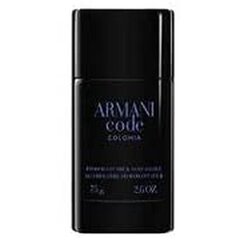 Шариковый дезодорант для мужчин Giorgio Armani Code Colonia, 75 мл цена и информация | Мужская парфюмированная косметика | pigu.lt