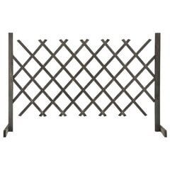 Sodo treliažas-tvora, pilka, 120x90cm, eglės masyvas kaina ir informacija | Tvoros ir jų priedai | pigu.lt