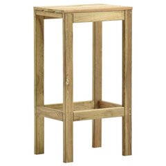 Baro taburetės, 2vnt., impregnuota pušies mediena kaina ir informacija | Virtuvės ir valgomojo kėdės | pigu.lt