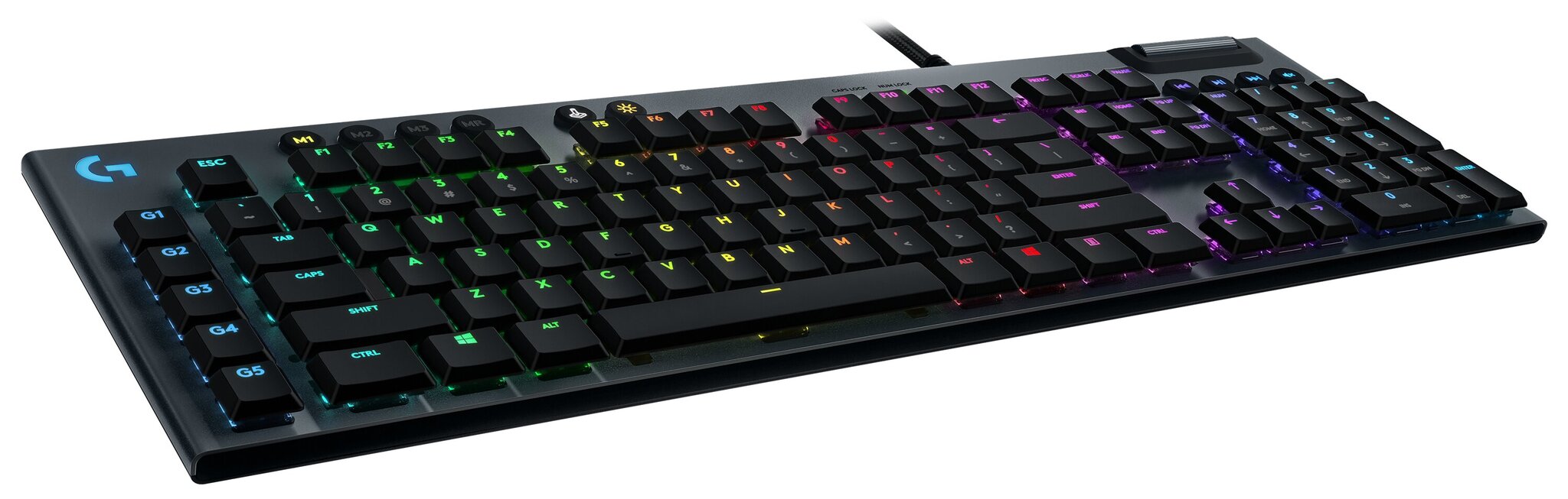 Laidinė klaviatūra Logitech G815 LIGHTSYNC (NO), juoda kaina ir informacija | Klaviatūros | pigu.lt