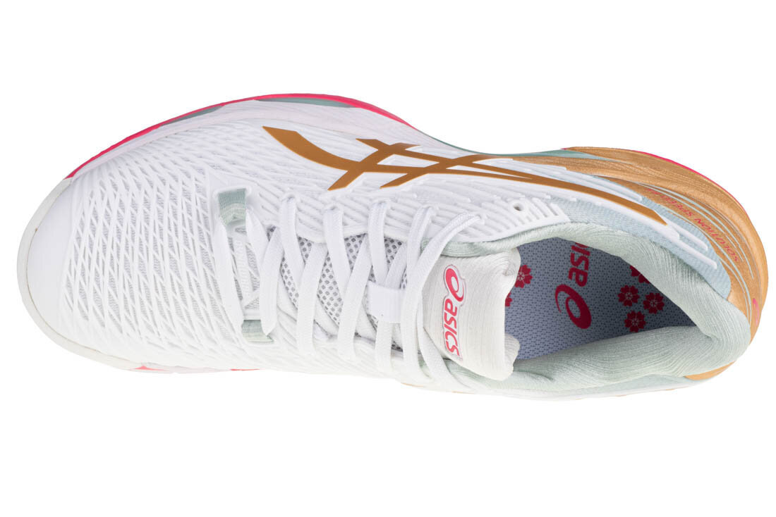 Sportiniai batai moterims Asics 1042A140-100, balti kaina ir informacija | Sportiniai bateliai, kedai moterims | pigu.lt