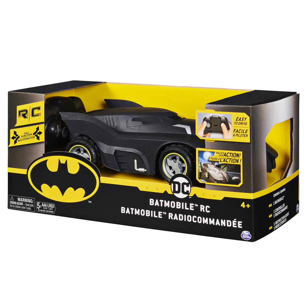 Radijo bangomis valdomas Batmobile Betmenas (Batman) 1:24, 6058489 цена и информация | Žaislai berniukams | pigu.lt