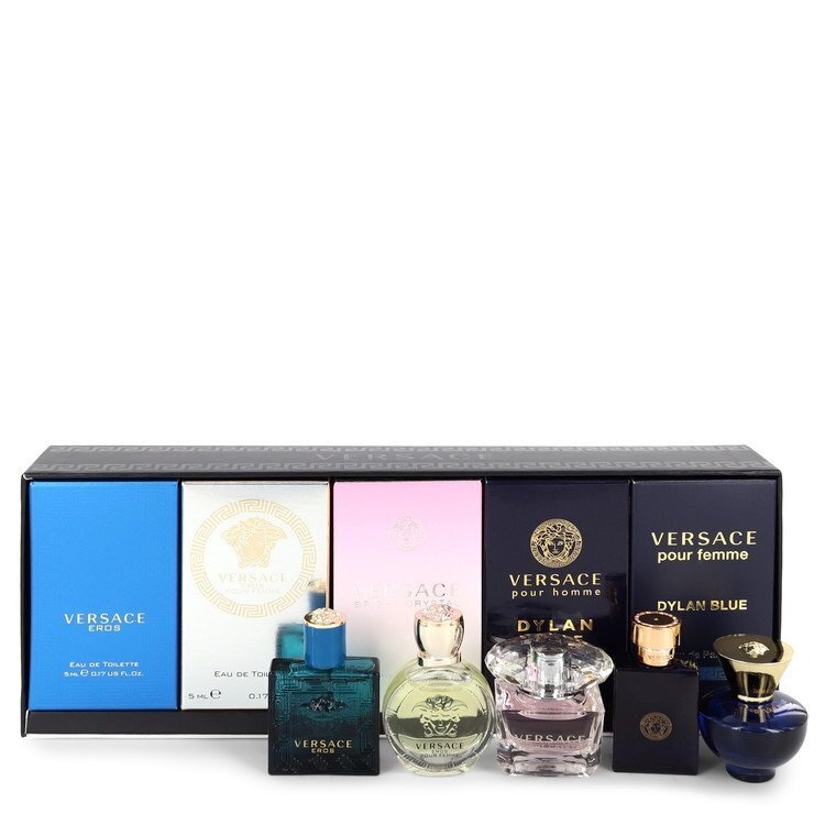 Miniatiūrų rinkinys Versace EDT 4 x 5 ml + EDP 1 x 5 ml kaina ir informacija | Kvepalai moterims | pigu.lt