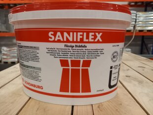 Hidroizoliacija Saniflex 5kg, geltona kaina ir informacija | Sandarinimo medžiagos | pigu.lt