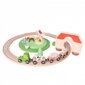 Traukinukas vaikams su nedideliais žiedo formos bėgiais цена и информация | Žaislai kūdikiams | pigu.lt