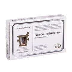 Таблетки BIOACTIVE SELENIUM + ZINC, 30 шт. цена и информация | Витамины, пищевые добавки, препараты для иммунитета | pigu.lt