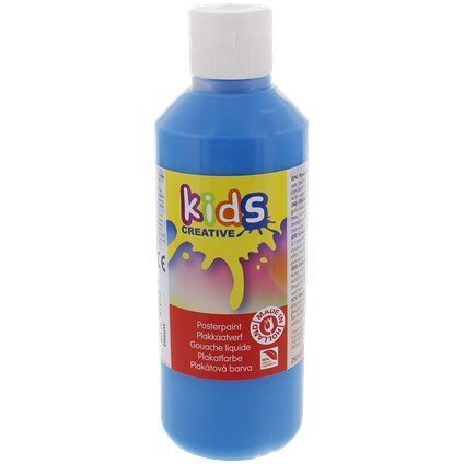 Dažai Kids Creative 250 ml, mėlyni kaina ir informacija | Piešimo, tapybos, lipdymo reikmenys | pigu.lt