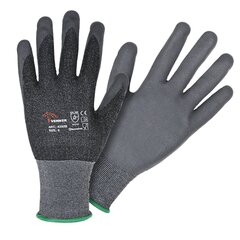 Рабочие перчатки, покрытые гибридным полимеризованным латексом цена и информация | Pirštinės darbui sode M/25cm | pigu.lt