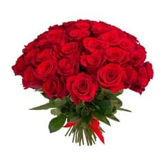 Raudonos rožės, 30 vnt цена и информация | Живые цветы  | pigu.lt