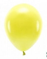 Eco balionai 30 cm 10 vnt, šviesiai geltoni kaina ir informacija | Balionai | pigu.lt