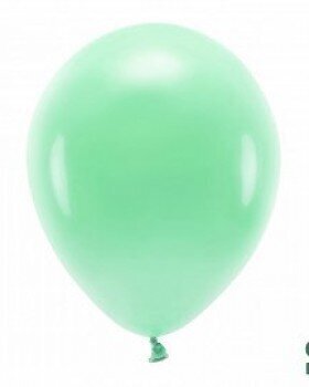 Eco balionai 30 cm 10 vnt, tamsiai salotiniai kaina ir informacija | Balionai | pigu.lt