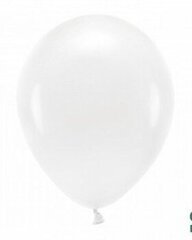 Eco balionai 30 cm 10 vnt, balti kaina ir informacija | Balionai | pigu.lt