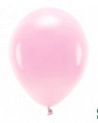 Eco balionai 30 cm 10 vnt, šviesiai rožiniai kaina ir informacija | Balionai | pigu.lt