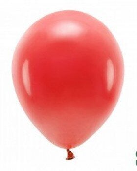Eco balionai 30 cm 10 vnt, tamsiai raudoni kaina ir informacija | Balionai | pigu.lt
