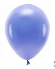 Eco balionai 30 cm 10 vnt, melsvai violetiniai kaina ir informacija | Balionai | pigu.lt