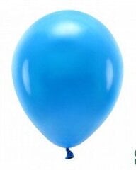 Eco balionai 30 cm 10 vnt, mėlyni kaina ir informacija | Balionai | pigu.lt