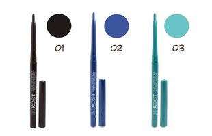 Автоматическая водостойкая подводка для глаз Kajal Waterproof Automatic Eyepencil №01 Kost цена и информация | Тушь, средства для роста ресниц, тени для век, карандаши для глаз | pigu.lt