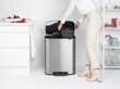 Brabantia šiukšliadėžė Bo, 2x30 l, pilka цена и информация | Šiukšliadėžės | pigu.lt