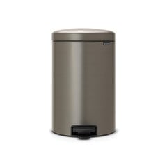 BRABANTIA atkritumu tvertne ar pedāli NewIcon  20 l  Platinum 114045 цена и информация | Мусорные баки | pigu.lt