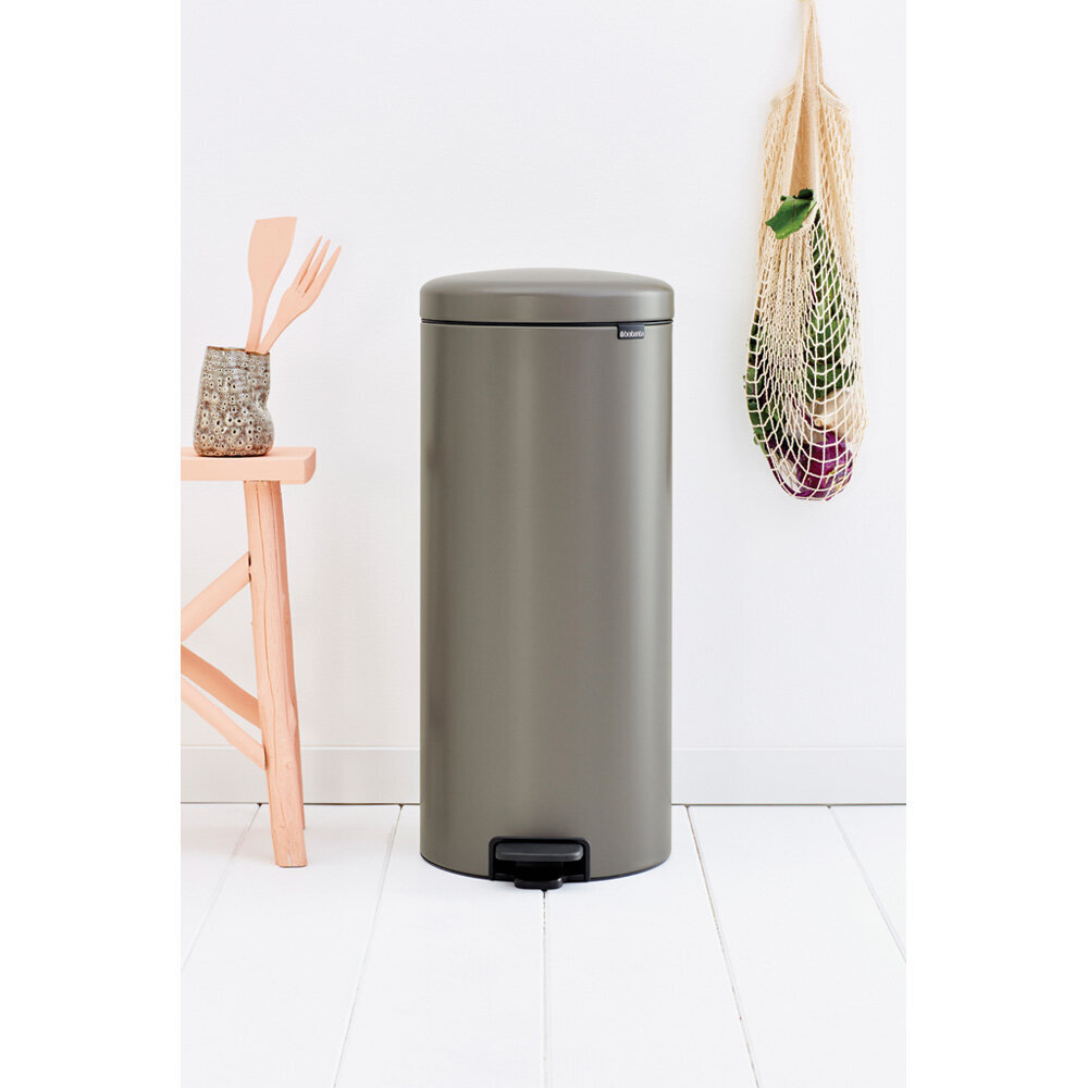 Brabantia šiukšliadėžė NewIcon, 30 l, ruda kaina ir informacija | Šiukšliadėžės | pigu.lt