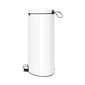 Brabantia šiukšliadėžė FlatBack+, 40 l, balta цена и информация | Šiukšliadėžės | pigu.lt