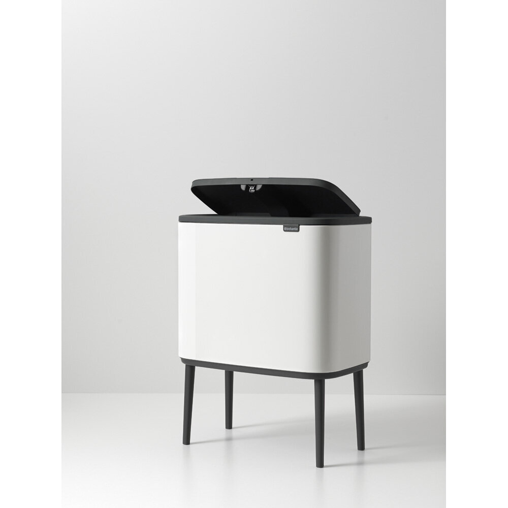 Brabantia šiukšliadėžė Bo Touch Bin, 36 l, balta цена и информация | Šiukšliadėžės | pigu.lt