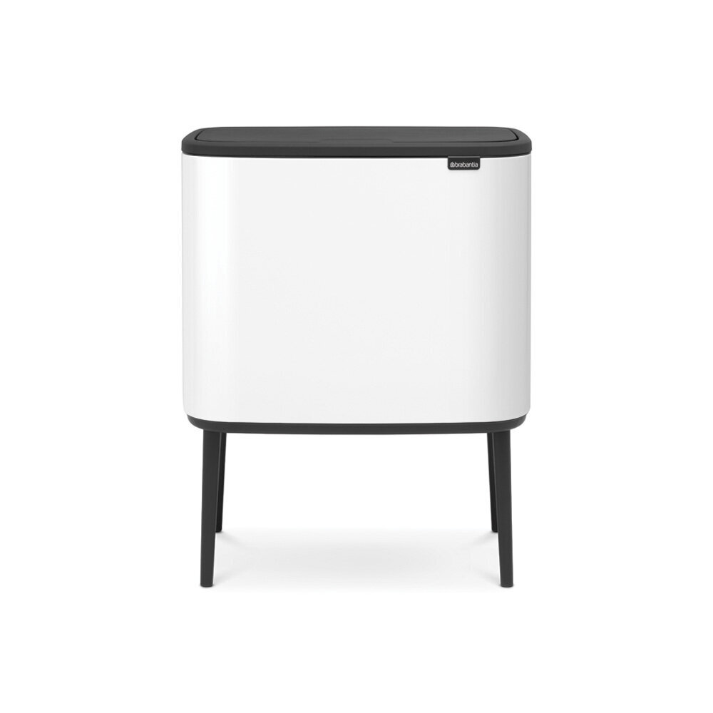 Brabantia šiukšliadėžė Bo Touch Bin, 3x11 l, balta kaina ir informacija | Šiukšliadėžės | pigu.lt