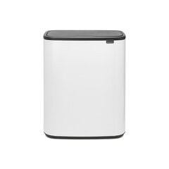 Brabantia šiukšliadėžė Bo Touch Bin, 60 l, balta kaina ir informacija | Šiukšliadėžės | pigu.lt