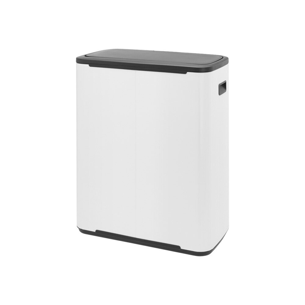 Brabantia šiukšliadėžė Bo Touch Bin, 2x30 l, balta kaina ir informacija | Šiukšliadėžės | pigu.lt