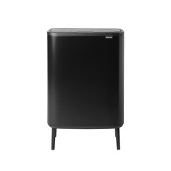 Brabantia šiukšliadėžė Bo Touch Bin Hi, 60 l, juoda kaina ir informacija | Šiukšliadėžės | pigu.lt