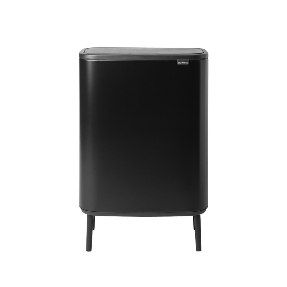 Brabantia šiukšliadėžė Bo Touch Bin Hi, 2x30 l, juoda kaina ir informacija | Šiukšliadėžės | pigu.lt