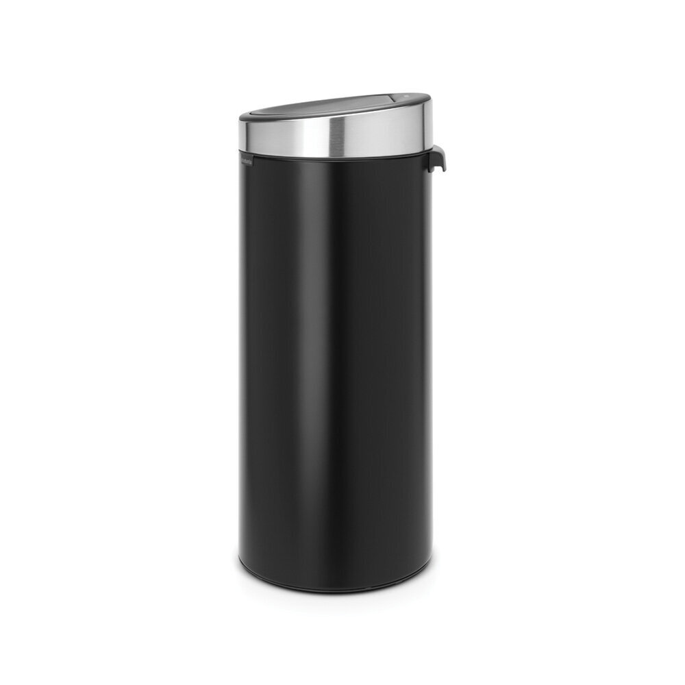 Brabantia šiukšliadėžė Touch Bin, 30 l, juoda/pilka kaina ir informacija | Šiukšliadėžės | pigu.lt