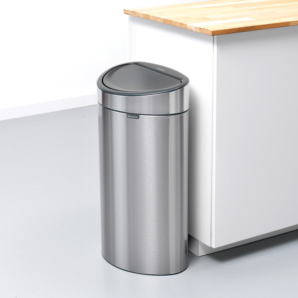 Brabantia šiukšliadėžė Touch Bin, 10+23 l, pilka цена и информация | Šiukšliadėžės | pigu.lt