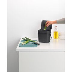 Brabantia Sort & Go Bin      3l Grey цена и информация | Мусорные баки | pigu.lt